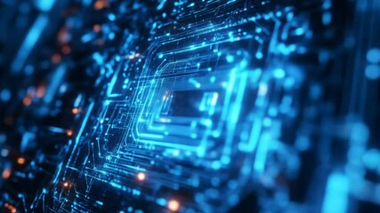 Intricate circuit board technology - Powered by Adobe