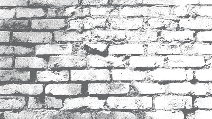 Grunge brick wall overlay design vector illustration