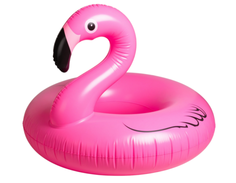 Inflatable Pink Flamingo Pool Float  Transparent PNG