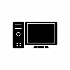 creative details Desktop computer icon Vector Illustration
