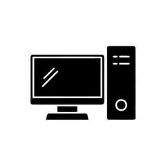 creative details Desktop computer icon Vector Illustration