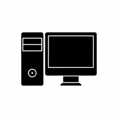 creative details Desktop computer icon Vector Illustration
