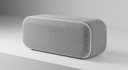 Modern White Fabric Speaker for Home Audio