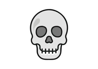 A human skull Vector, skull Icon Illustration