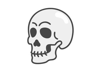 A human skull Vector, skull Icon Illustration