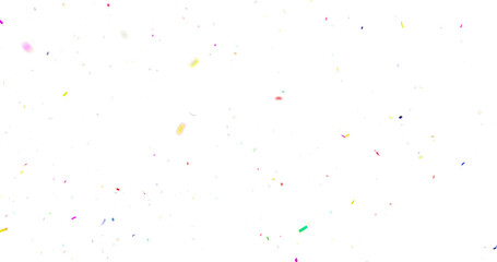 Confetti Transparent Background. Confeti Failling White Background. 3d Rendering Transparent...