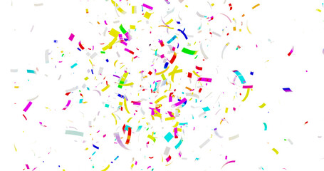 Confetti Transparent Background. Confeti Failling White Background. 3d Rendering Transparent Confeti. Colorful bright confetti isolated on transparent background. gold confetti transparent bg