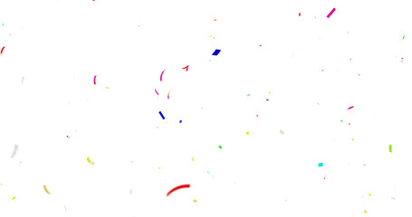 Confetti Transparent Background. Confeti Failling White Background. 3d Rendering Transparent...