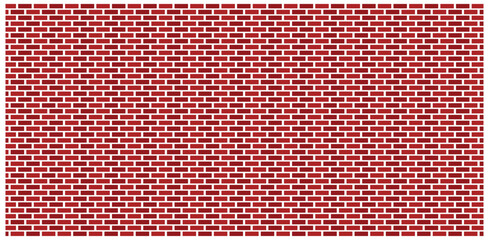 Background simulating common brick walls for websites and graphic resources. Red