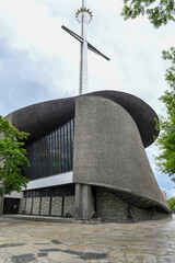 The modern church of Nowa Huta near Cracow on Poland
