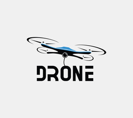  Dynamic Flying Drone Logo, Modern Quadcopter Illustration