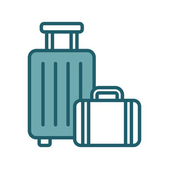 luggage icon vector design template simple and clean