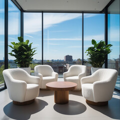 _Modern_minimalist_lounge_area HD 8K wallpaper Stock Photographic Image