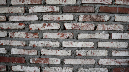 Detailed Texture of an Old Brick Wall
