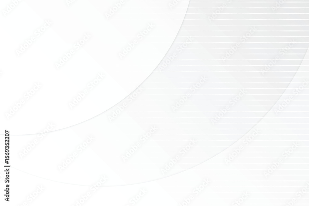 Poster abstract white background with subtle curved lines and faint horizontal stripes in the corner area i