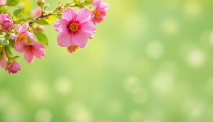 sentimental early summer subject at the top with copy space at the bottom vibrant lime tones position the subject clearly with ample copy space