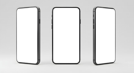 Blank vector metal button icon for 3D mobile communication technology advertising design