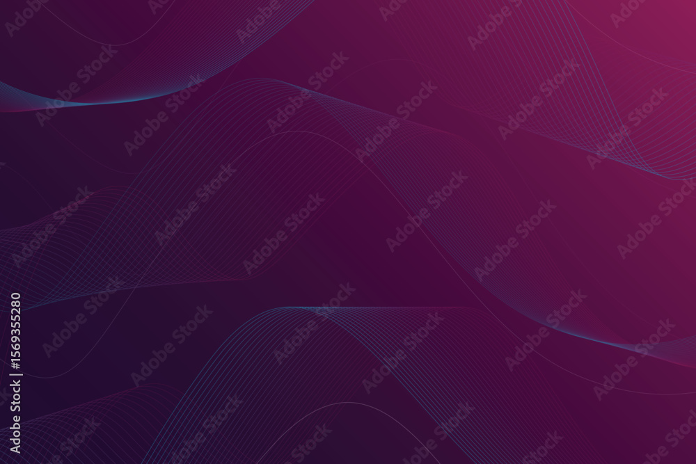 Poster abstract background with dark purple and magenta gradients and subtle curved lines design elements i
