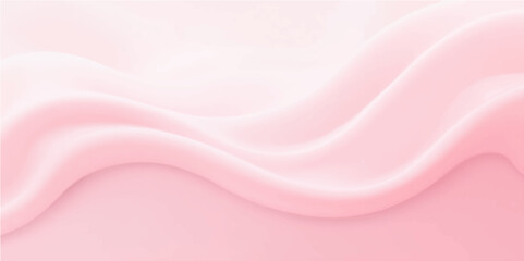 Elegant soft pink abstract background with flowing waves and light curves in modern pastel design