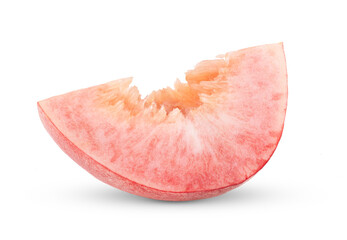 Pink Peach isolated on transparent png (Image from camera)