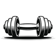 dumbbell isolated on white background