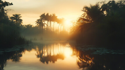 Unpolluted water sustains strength; without it, mighty palms fade and entire ecosystems collapse in their absence