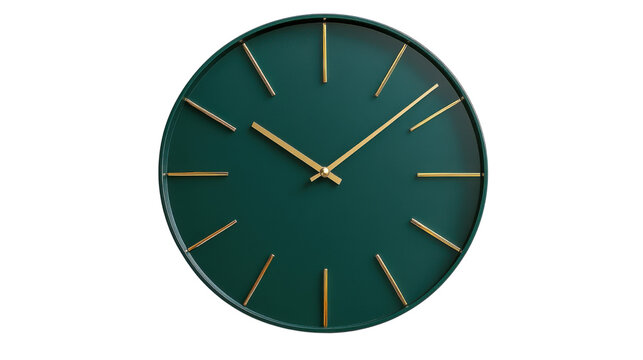 clock on a white background