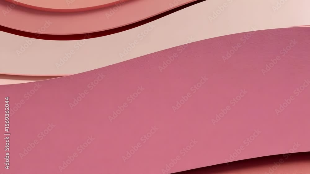 Poster a layered salmon and coral paper background with soft, smooth waves creates an abstract and modern d