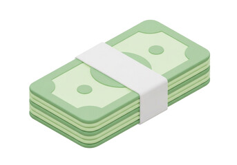Stack of Cash  Financial Success, Wealth, and Prosperity Illustration