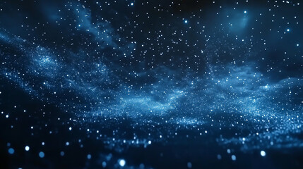 Fototapeta premium Welcome 2026 as animated fireworks burst brilliantly across a deep navy-blue sky filled with sparkling stars