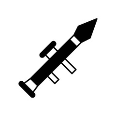 RPG Rocket Launcher Weapon Fill Icon

