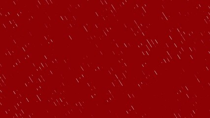 Abstract white digital rain effect, minimal motion red background - Powered by Adobe