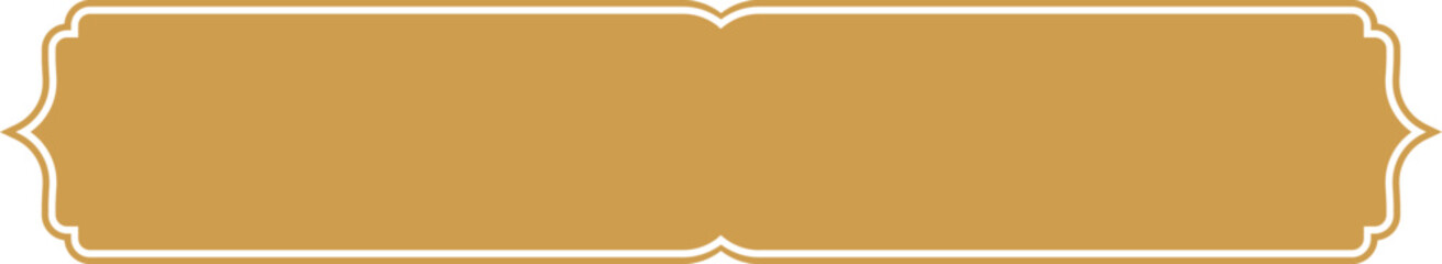 Luxury Gold Premium Label. Golden Name Plate Element