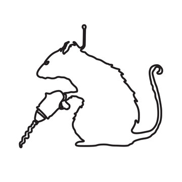 Rat with scrow driver