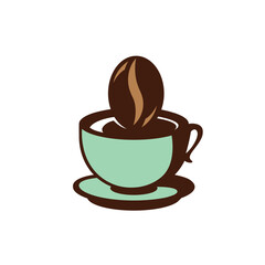 coffee milk jucice abstract logo modern style