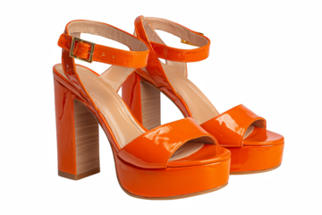 red high heels shoes