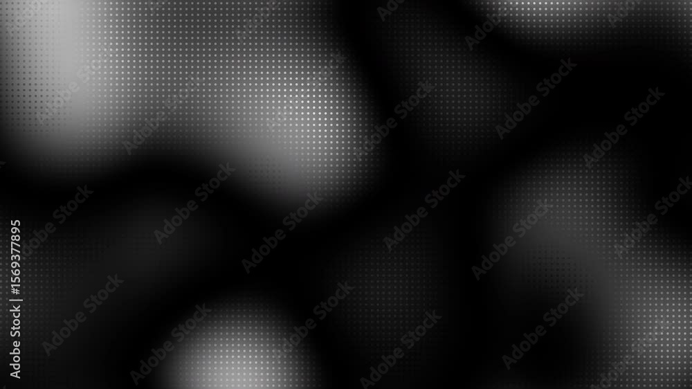 Poster gray and white animated mesh gradient background, soft gradient animation. halftone dot background. 