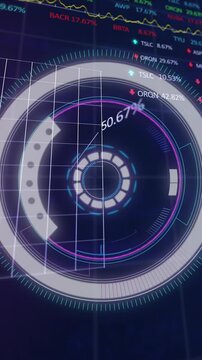 A digital animation of a colour and movement concept