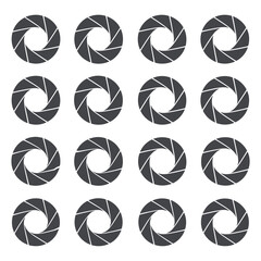 Repeating Pattern of Camera Aperture Shapes