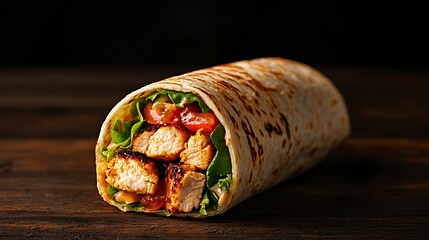Gourmet Grilled Chicken Tortilla Wrap