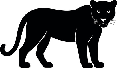 Obraz premium Panther vector silhouette design