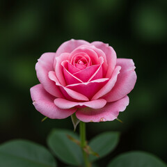 Pink Rose Bloom CloseUp Photography of a Single Rose