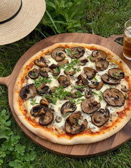 Mushroom pizza