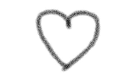 Abstract Heart Symbol: A simple, hand-drawn heart symbol, representing love, affection, and the essence of emotion, captured in a minimalist and evocative style.
