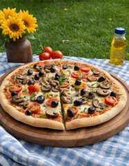 Veggie supreme pizza