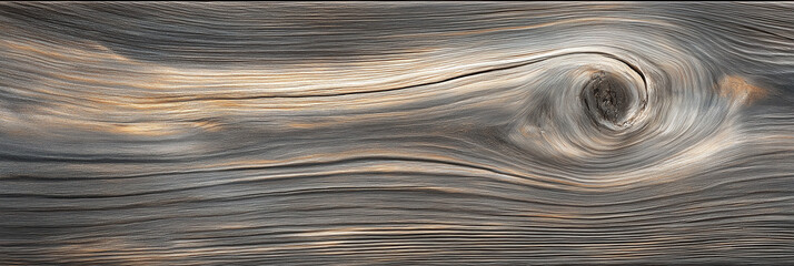 Close-up abstract texture of aged driftwood with natural wavy grain patterns