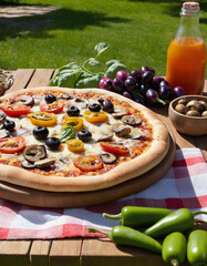 Veggie supreme pizza