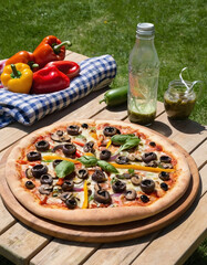 Veggie supreme pizza