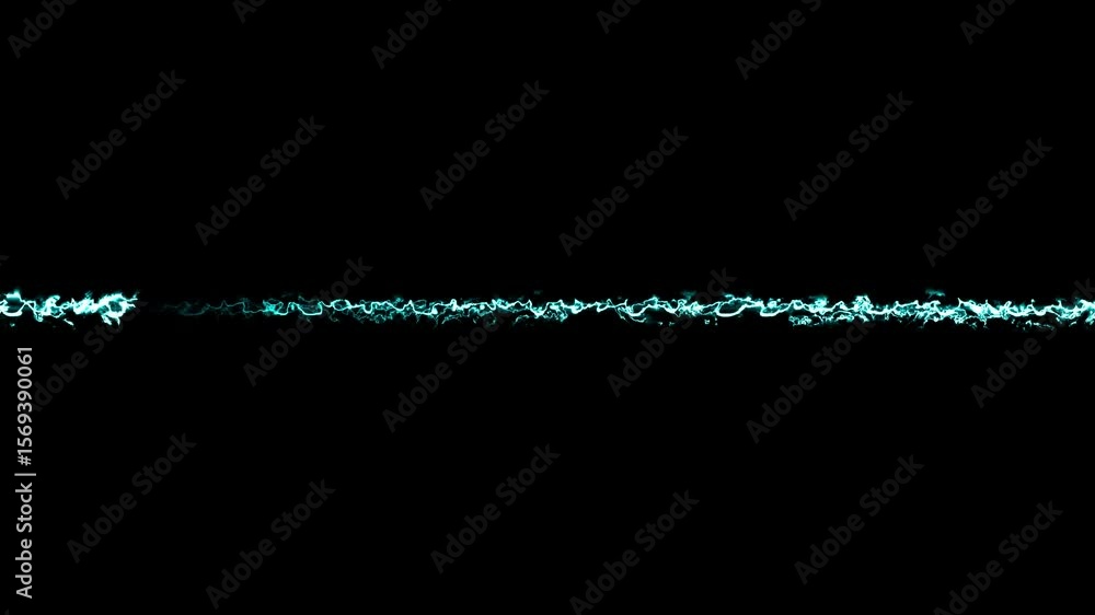 Poster glowing continuous one line drawing.bright colorful moving neon line cyan laser curve line technolog