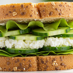 Delicious Cucumber and Cottage Cheese Sandwich Recipe